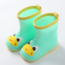 Children Rain Boots Rubber Boots Kids Water Shoes PVC Baby Cartoon Waterproof  Non-slip  Warm Winter