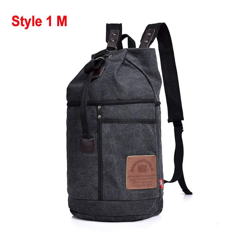 Mochila de lona con forma de cubo táctico para hombre, bolsas militares de gran capacidad con estampado de letras, bolsa redonda de escalada para viajes al aire libre XA678WD