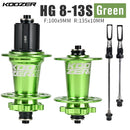 NEW Koozer XM490 PRO Hubs 4 Bearing MTB Mountain Bike Hub Rear 10*135mm QR100*15 12*142mm Thru 32 Holes Disc Brake Bicycle Hub