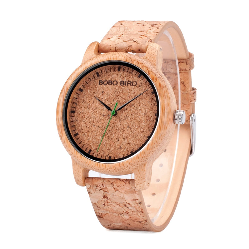 Couple Watches BOBO BIRD Men Women Universal Bamboo Watch on Clearance Wooden Leather Quartz Wristwatch часы женские Great Gift