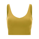 SHINBENE EVERYDAY Cozy Soft Workout Gym Yoga Crop Top Mujeres Naked Feel Padded Athletic Running Fitness Sport Bras Tops