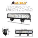 Auxtings 12 '' 22 '' 20 pulgadas 12V 24V todoterreno barra de luz led Spot Flood Combo 20 '' 126W luz de trabajo led para Jeep Car 4WD Truck SUV ATV