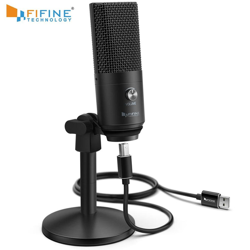 FIFINE USB-Mikrofon für Laptop und Computer zum Aufnehmen von Streaming-Voice-Overs Podcasting für Audio&amp;Video K670