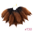 Amir Soft Afro kinky Curly Twist Trenzas Crochet Hair Extensiones de cabello trenzado sintético para mujeres negras / blancas