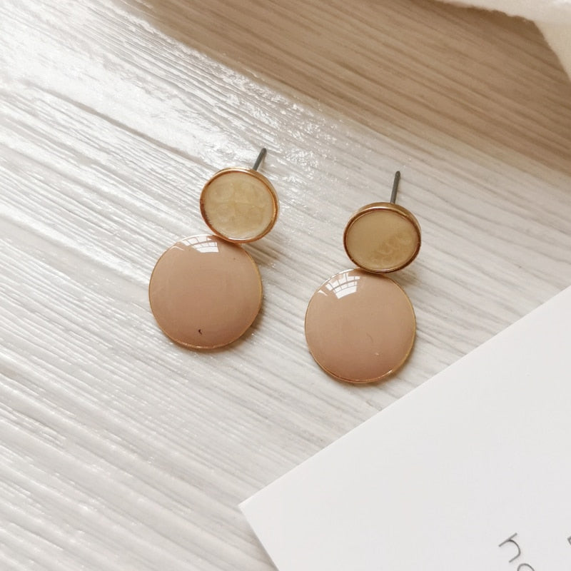 Women Earrings Irregular Geometrical Temperament of Restoring Ancient Ways Round Earrings Earrings Metal Earrings Wholesale 002