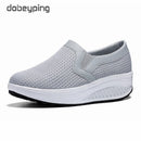 Spring Women's Swing Shoes Mesh Woman Loafers Flat Platforms Female Shoe Casual Wedges Ladies Shoes Height Increasing Footwear