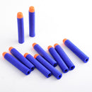 50 Uds. Para balas Nerf cabeza de agujero hueco suave 7,2 cm recarga de dardos balas de pistola de juguete para Nerf serie Blasters regalo de Navidad chico niños