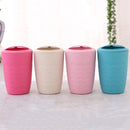 4Pcs/Set Bathroom Accessories Wheat Straw Eco-Friendly Soap Dish Dispenser Bottle Washroom Toothbrush Holder Cup Suit