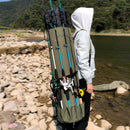 GHOTDA Fishing Bag Portable Multifunction Nylon Fishing Bags Fishing Rod Bag Case Fishing Tackle Tools Storage Bag