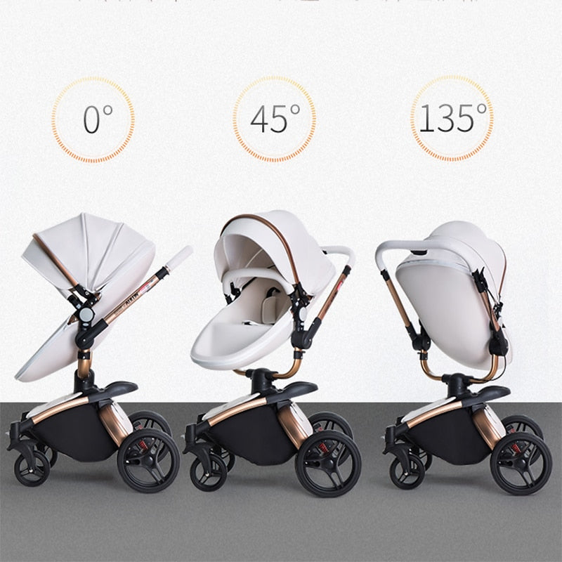 Fast and free shipping 3in1 Aulon baby stroller free return pram new model in 2021 lying and seat 2in1 carriage