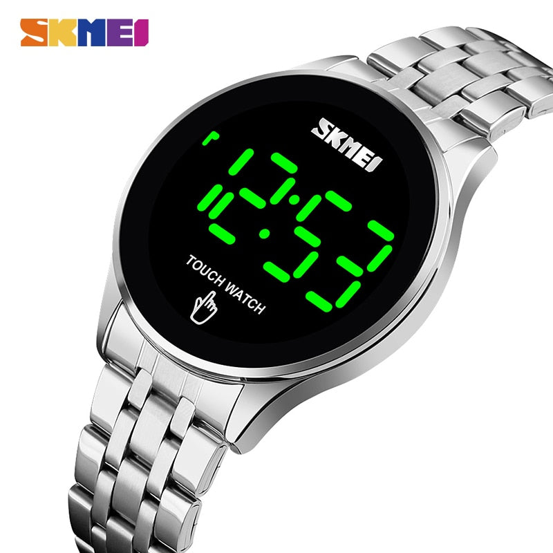 SKMEI Top-Marke Herrenuhr Uhr LED Touchscreen Mann Digitaluhren 30M wasserdichte männliche Armbanduhr Relojes Para Hombre 1579