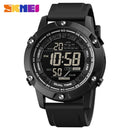 SKMEI fuerte resistente al agua 50M deporte Digital ejército reloj para hombre correa de silicona cronómetro LED reloj electrónico hombre negro