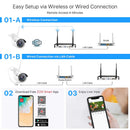 ZOSI 8CH CCTV System Wireless 2K HD NVR 8PCS 3.0MP IR Outdoor Waterproof P2P Wifi Security Camera Surveillance Kit