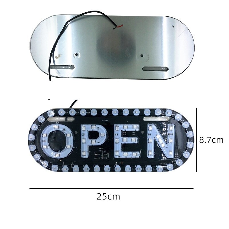 Store Advertising Open Sign Boards Led Board Display LED Working Shop Banner Neon Business Billboard