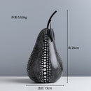 Fruit Abstract Statue Ornaments Simple Room Decor White Black Apple Pear Resin Figurine Desk Adornment Home Decoration Modern