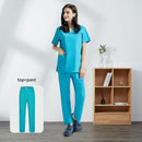Hospital sala de operaciones negro azul enfermera Scrubs Set salón de belleza trabajo uniforme médico quirúrgico Tops pantalones mascota Doctor ropa de trabajo