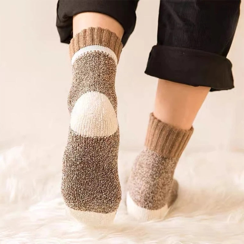 5Pairs/Lot Winter Thicken Wool Socks Men&