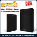 Hyperspin HDD mit über 100000 Retro-Spielen für PS4/PS3/PS2/Wii/Wiiu/SS/Game Cube/N64 Portable Game Hard Drive Disk für Win 7/8/10/11