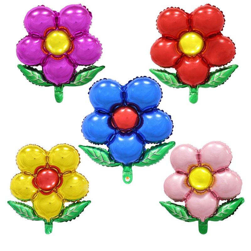 Flower Foil Balloons leaf Flower Baloon Birthday Party Wedding decorations Party Suplies Globos Baby Shower Girls Children toys