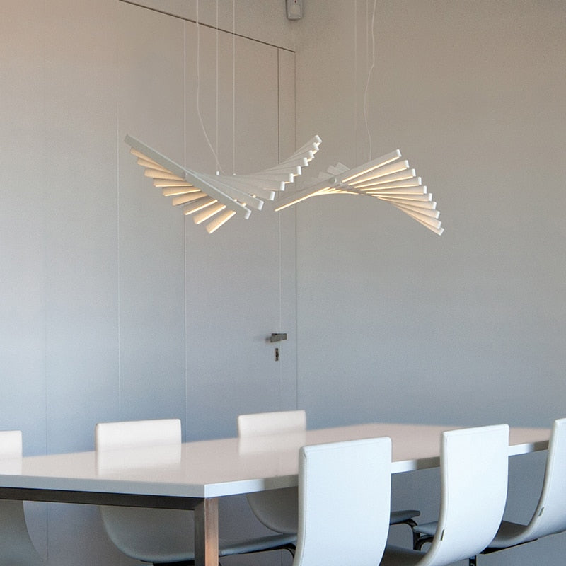 Moderne LED-Kronleuchter Beleuchtung Wohnzimmer Neuheit Kunst Pendelleuchten Büroleuchten Nordic Esszimmer Bar Hängeleuchten