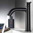Grifo de lavabo táctil SDSN SUS304 de acero inoxidable, grifo de lavabo de baño frío único con Sensor, grifo de lavabo negro, grifos de Control táctil
