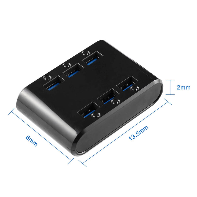 PUJIMAX UE/EE. UU./Reino Unido enchufe 24W 4.8A 6 puertos USB cargador Hub estación de energía cargador de teléfono móvil para Samsung Huawei LG Iphone adaptador