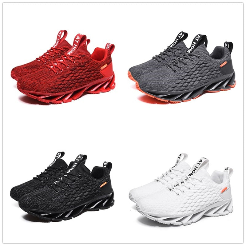 2021 New Blade Running Shoes Men Fitness Running Sneakers Male Comfortable Soft Cushioning Athletic Training Footwear Plus size