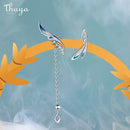 Thaya 100% S925 Sterling Silver Dangle Earring Light Purple Dangle High Quality For Women Earring Chinese series Fine Jewelry