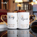 2Pcs Set China Ceramic Couple Cup Lover Kiss Mug Valentine&