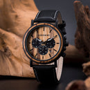 BOBO BIRD Wooden Watch Men Stopwatch Chronograph Luxury Stylish Show Date Wood Quartz Wristwatch Male Timepieces In Gift Box OEM