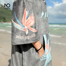 Nu-June Changing Towel Beach Towel Microfiber Changing Robe Cloak Man Women Bathrobe Hooded Surf Poncho Towel Swimsuit Beachwear
