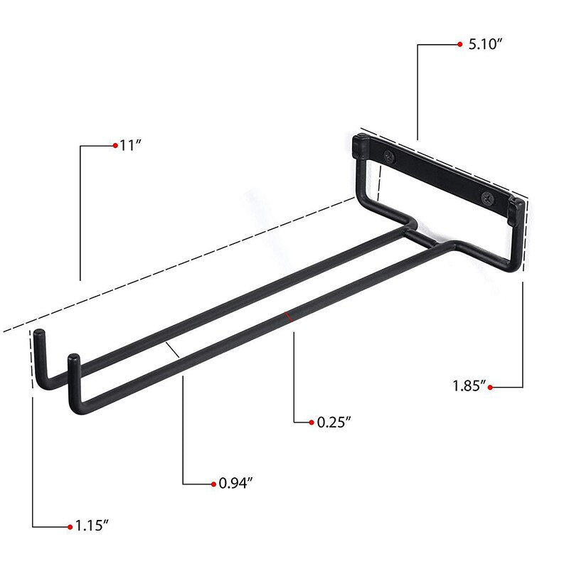 1/2/4PC Metallhalter Rack Nützlich 30 cm Weinregal Glashalter Hängeregal Küche/Restaurant Weinglas Aufbewahrung Flaschenhalter