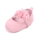 2022 Floral Embroidery Baby Shoes For Newborn Baby Girl Striped Bow First Walker Soft Soles Cute Toddler Anti-Slip Princess Shoe