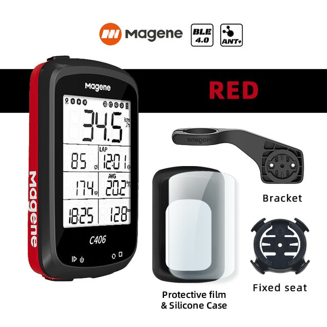 Magene C406 Fahrradcomputer GPS Wireless Smart Mountain Road Fahrrad Monito Stoppuhrring Radfahren Daten Karte Fahrrad Geschwindigkeit Stoppuhr