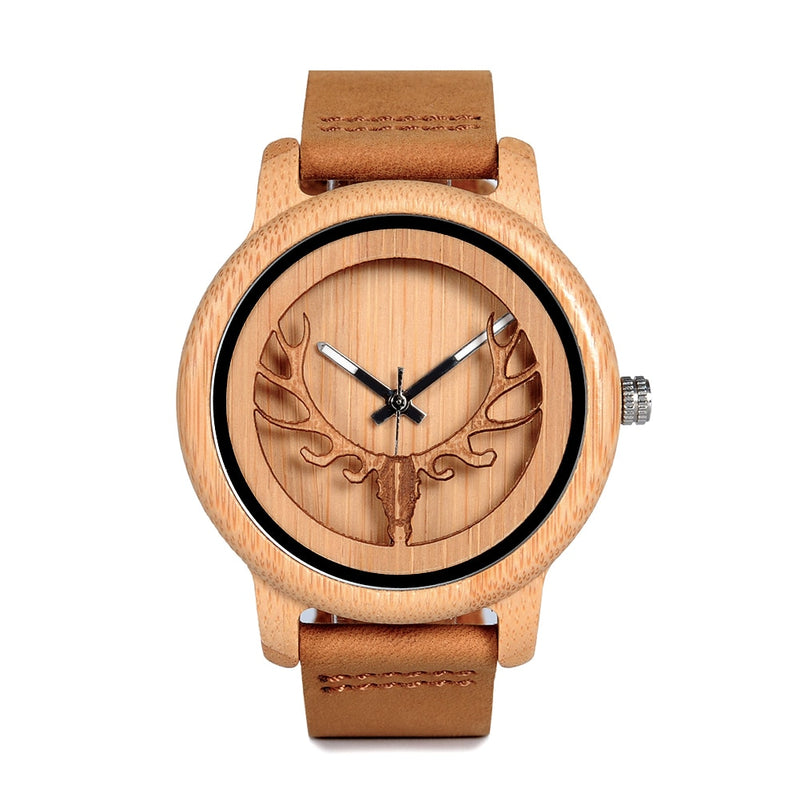 Couple Watches BOBO BIRD Men Women Universal Bamboo Watch on Clearance Wooden Leather Quartz Wristwatch часы женские Great Gift