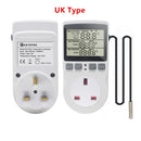 Termostato KT3100 KT3200, controlador de temperatura Digital, toma de corriente, temporizador, interruptor, Sensor de calefacción, refrigeración, 16A, 220V, para alfombrilla de calor