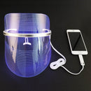 Máscara facial de terapia de luz LED de 3 colores, instrumento de fotón coreano, antienvejecimiento, antiacné, eliminación de arrugas, estiramiento de la piel, SPA de belleza