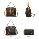 FOXER Signature Small Crossbody Shoulder Bags Lady Monogram Retro Handbag Fashion Women Vintage Female PVC Crossbody Bag Purse