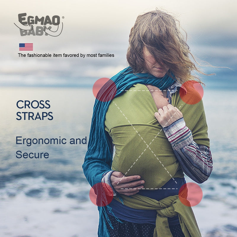 All-in-1 Stretchy Baby Wraps Baby Sling Infant Carrier Nursing Cover Hands Free Baby Wrap Postpartum Belt Great Baby Shower Gift