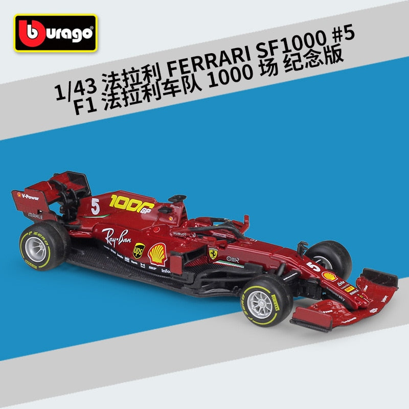 Bburago 1:43 Mercedes-Benz Team Lewis Hamilton W10-44 SF90 RB F1 Rennformelauto Statische Simulation Modellauto aus Druckgusslegierung