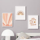 Sunshine Love Number Letter ABC Wall Art Canvas Painting Nordic Posters And Prints Wall Pictures For Kids Room Bedroom Decor