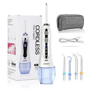 Irrigador Oral AZDENT HF-5/6, hilo Dental portátil de agua, hilo Dental recargable por USB, hilo dental con chorro de agua, depósito de agua con 5 puntas de chorro