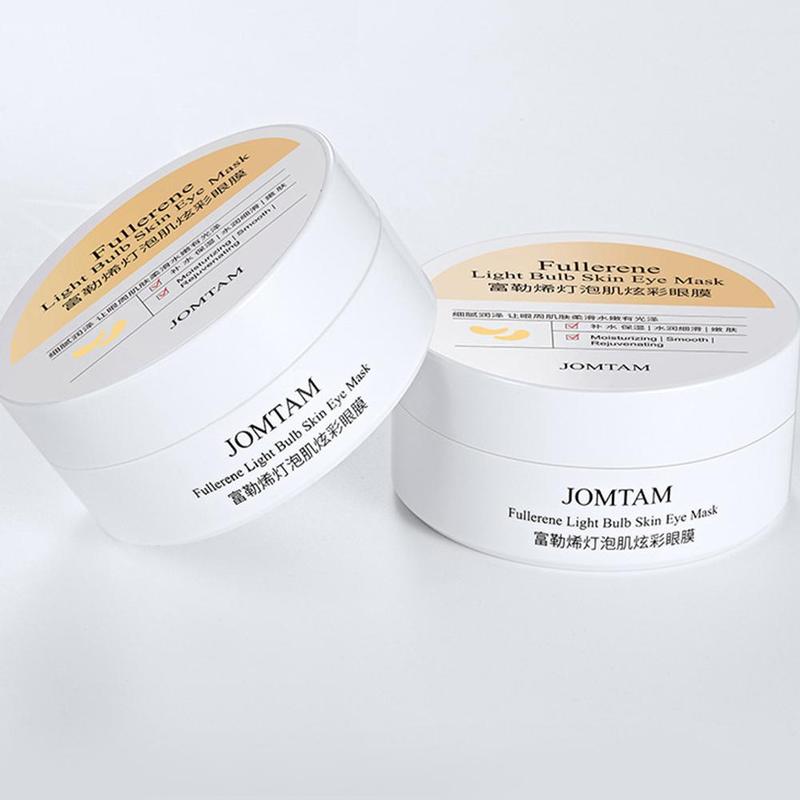 60 Stück Fullerene Bulb Muscle Helle Augenmaske Hydratisierende Feuchtigkeitsspendende Verdünnung Dark Circle Eye Patches Anti-Aging Eye Skin Care