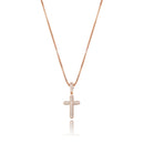 TOPGRILLZ 925 Sterling Silver Iced Zircon Cross Pendant Fashion Hip Hop Jewelry For Women