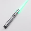 TXQSABER Heavy Dueling Lightsaber Metal Hilt 1 inch Blade 12 Color 10 Fonts Bright Loud Changing  with Blaster FOC Laser Sword