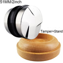 51mm 53mm 58mm 3 Angle Flat Base Coffee Tamper for Espresso Coffee Machines Press Coffee Grinder Cafe Powder Hammer