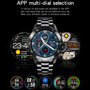 LIGE 2020 New Steel Band Digital Watch Men Sport Watches Electronic LED Male Wrist Watch For Men Clock Waterproof Bluetooth Hour