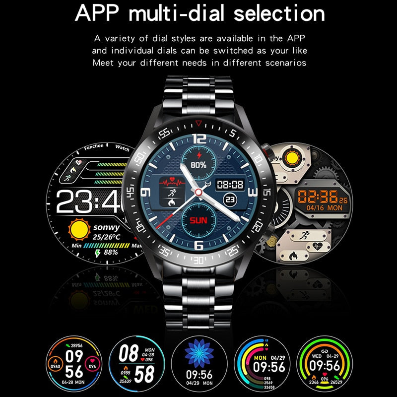 LIGE 2020 New Steel Band Digital Watch Men Sport Watches Electronic LED Male Wrist Watch For Men Clock Waterproof Bluetooth Hour