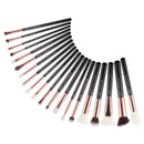Jessup Makeup Brushes Kit 6-25pcs Black/Rose Gold Powder Foundation Eyeshadow Line Highlighter Concealer Blender Cosmetic Set