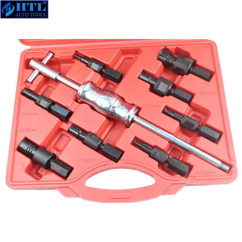 9Pc Blind Hole Slide Hammer Pilot Bearing Puller Internal Extractor Removal Kit